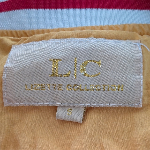 GUC Lizette Collection S Mustard Yellow Lined Jacket with Striped Details - Picture 5 of 5